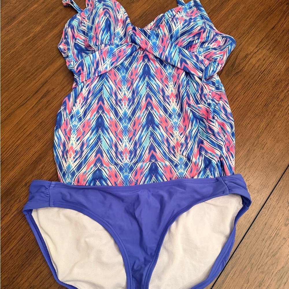 Pinkblush Swim Bikini in Blue and Pink